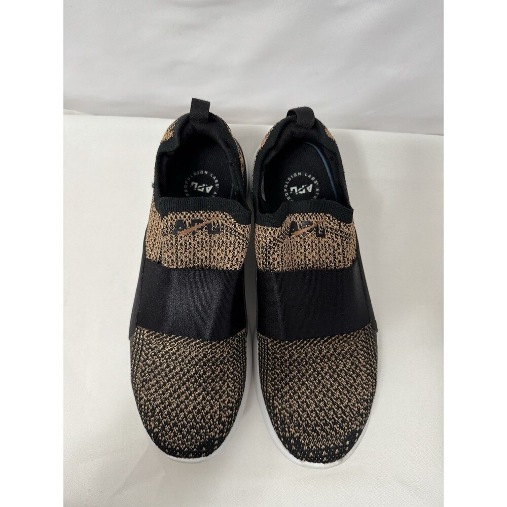 AP TechLoom Bliss Lululemon Women’s Shoe Black Gold Knit  Athletic Size 8 - Picture 4 of 9